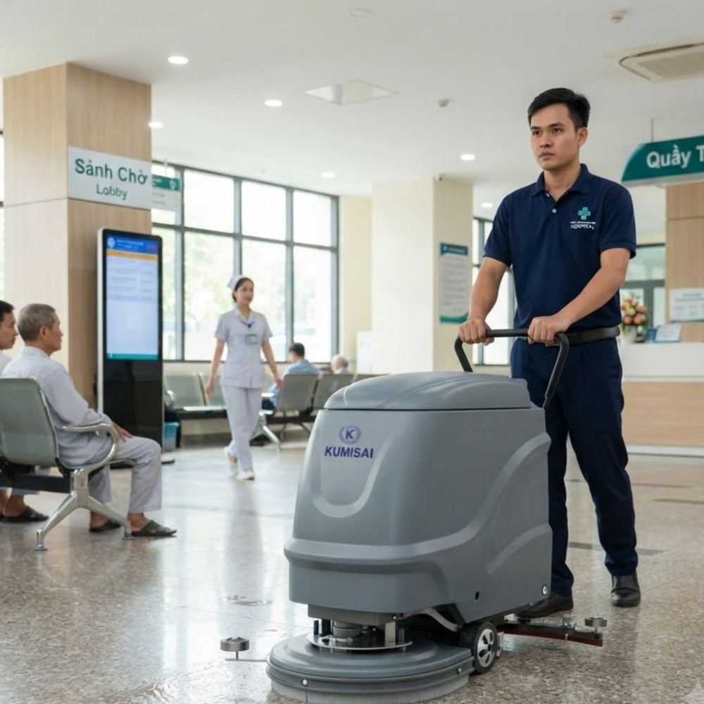 Máy chà sàn công nghiệp Kumisai KMS50 - Hàng chính hãng
