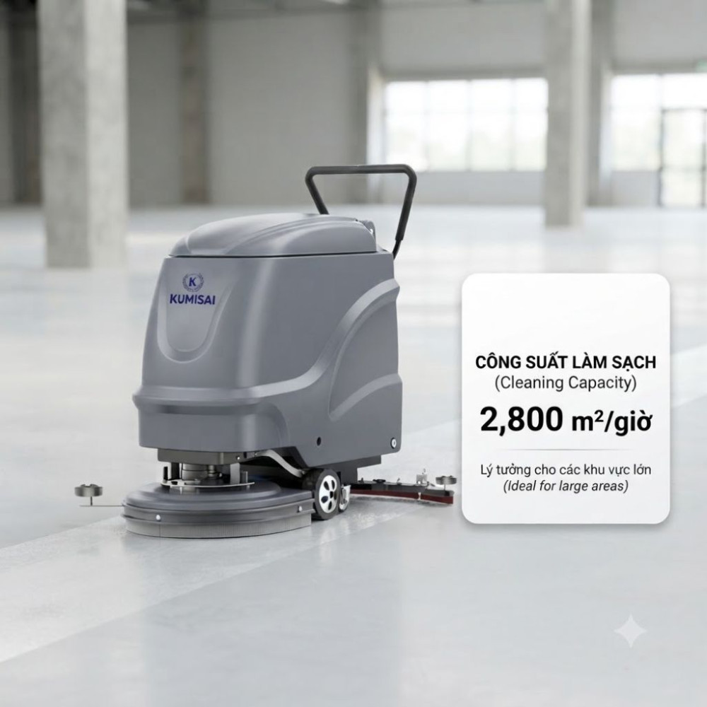 Máy chà sàn công nghiệp Kumisai KMS50 - Hàng chính hãng
