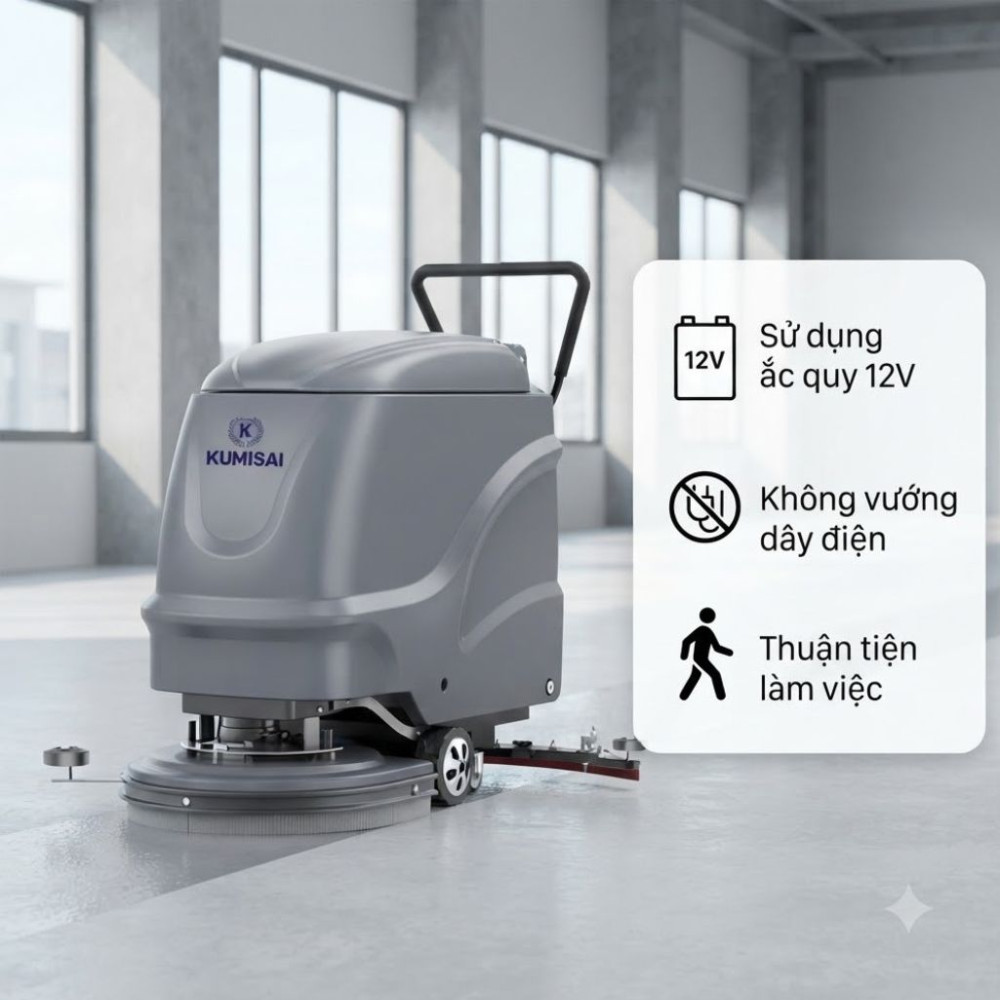 Máy chà sàn công nghiệp Kumisai KMS50 - Hàng chính hãng