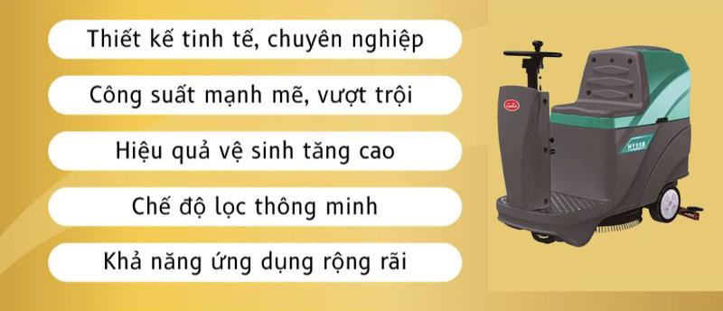 Một vài tính năng nổi bật của máy chà sàn ngồi lái Chaobao HY55B