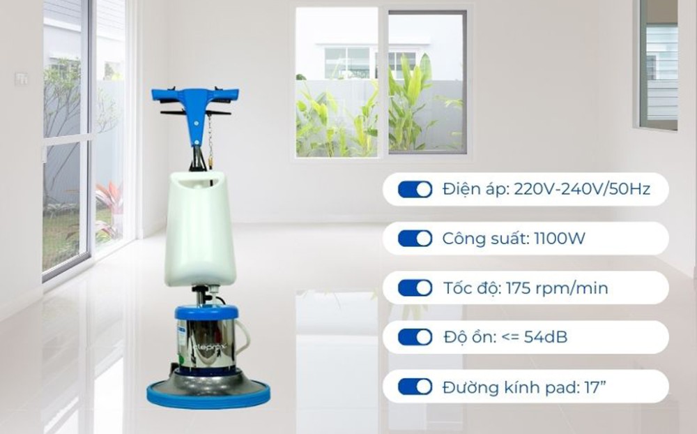 Máy chà sàn tạ đơn CleproX CX-200T - Hàng chính hãng
