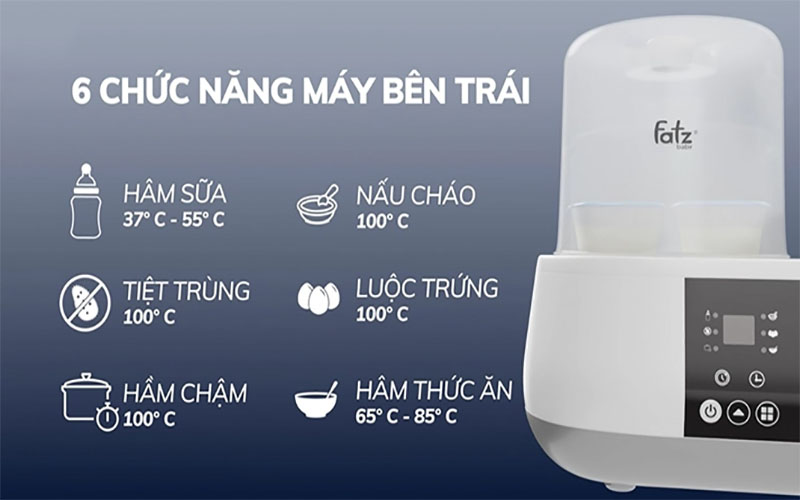 6 chức năng của Máy đa năng điện tử Fatzbaby Multimax 1 FB9002SJ