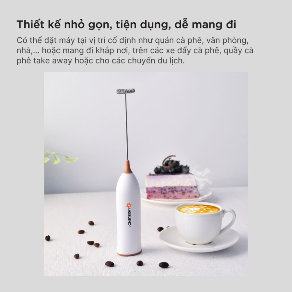 Máy đánh bọt cà phê đa năng Uniblend DC-08 - Hàng chính hãng