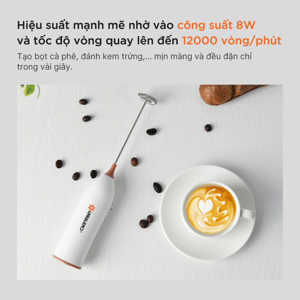 Máy đánh bọt cà phê đa năng Uniblend DC-08 - Hàng chính hãng