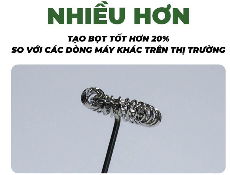 Tạo bọt nhiều hơn, chất lượng hoàn hảo hơn