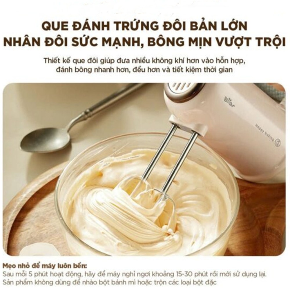 Máy đánh trứng cầm tay Bear HM-5H01J29 - Hàng chính hãng
