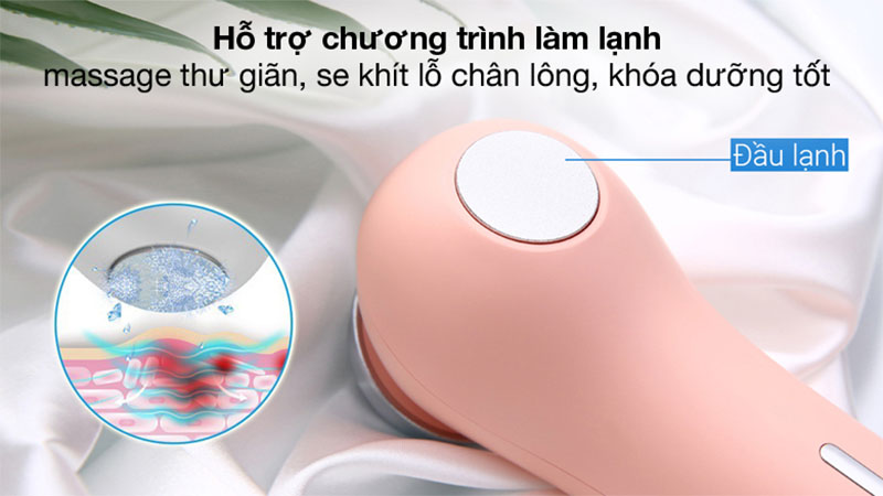 Máy massage đẩy tinh chất Halio Ion Hot & Cool Beauty Device - Hàng chính hãng