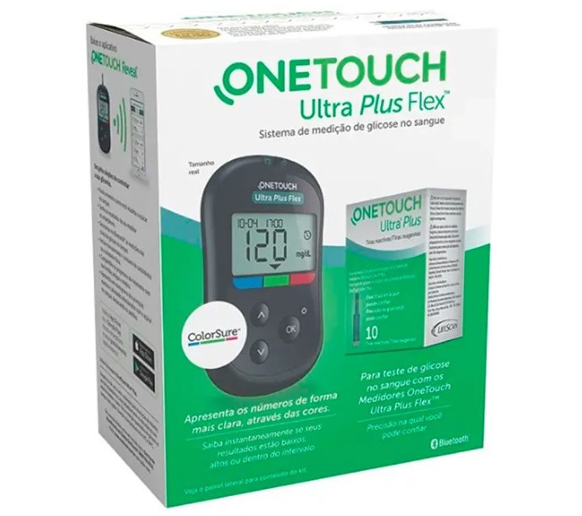 Bao bì của Máy đo đường huyết Johnson & Johnson OneTouch Ultra Plus Flex MG