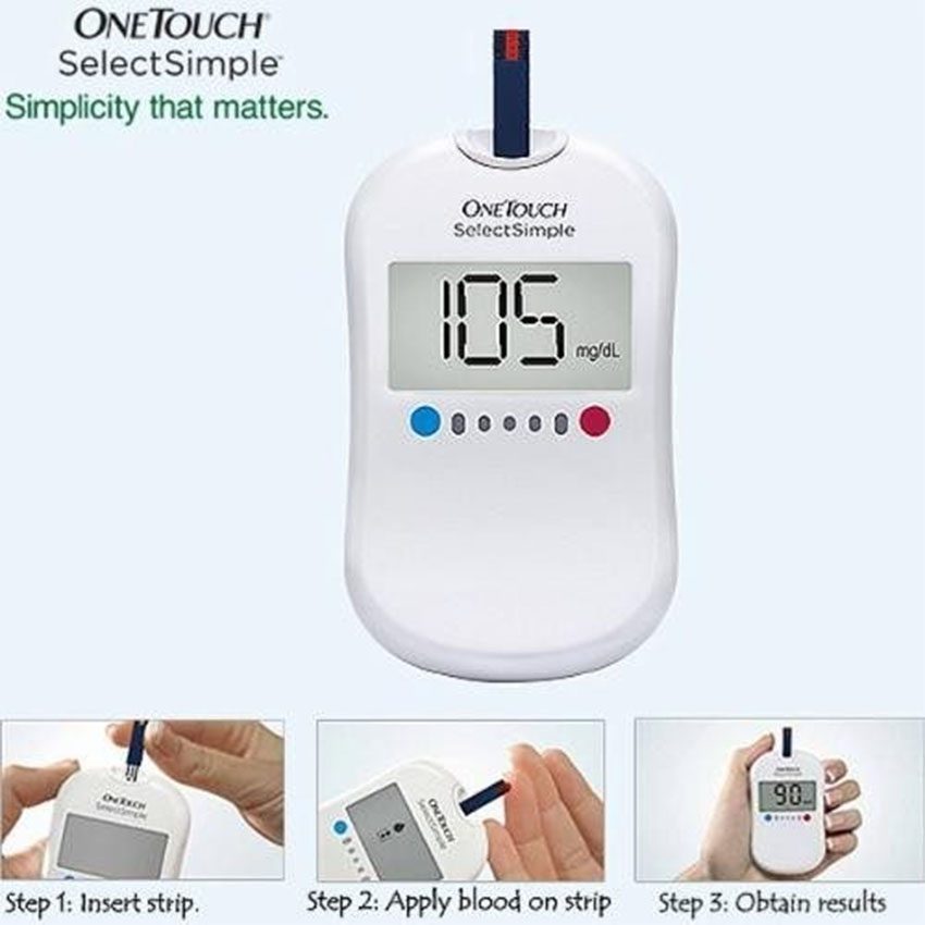 Cách sử dụng của Máy đo đường huyết Lifescan OneTouch SELECT SIMPLE MG