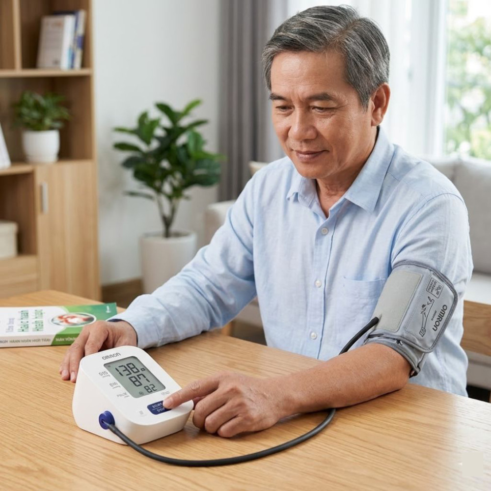 Máy đo huyết áp tự động Omron HEM-7180-EZ LITE - Hàng chính hãng