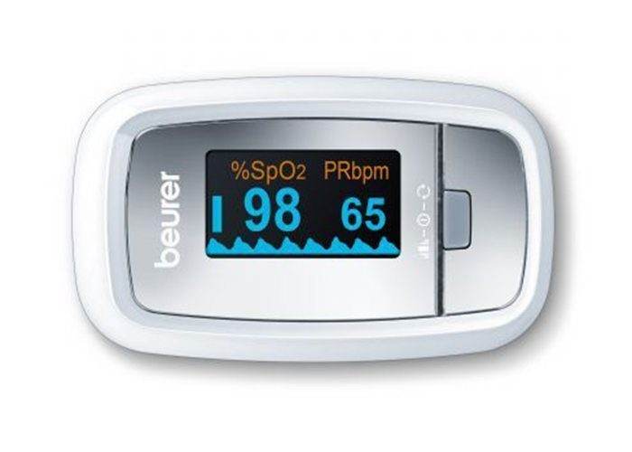 Máy đo oxy xung Beurer PO30.  Máy đo nhịp tim và khí máu cá nhân