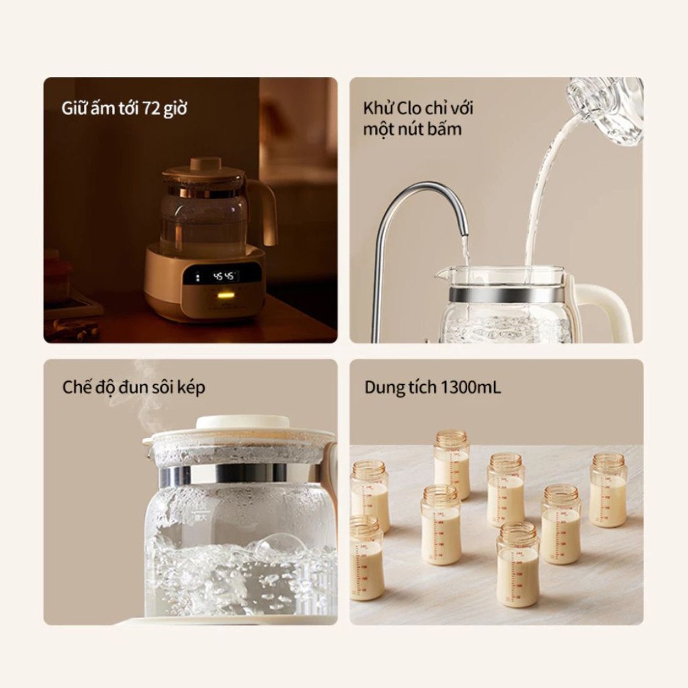 Máy đun nước hâm sữa Bear WW-5H12N - Hàng chính hãng