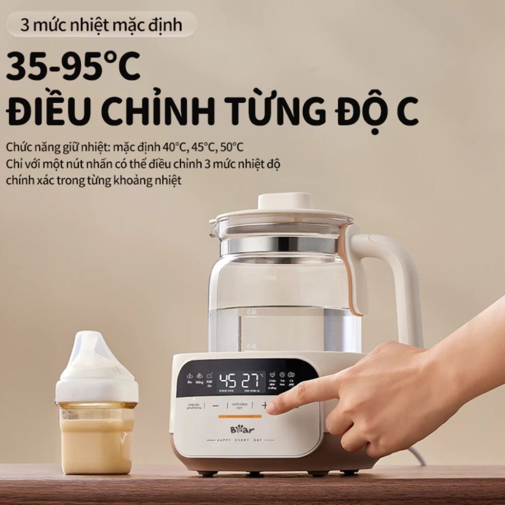 Máy đun nước hâm sữa Bear WW-5H12N - Hàng chính hãng