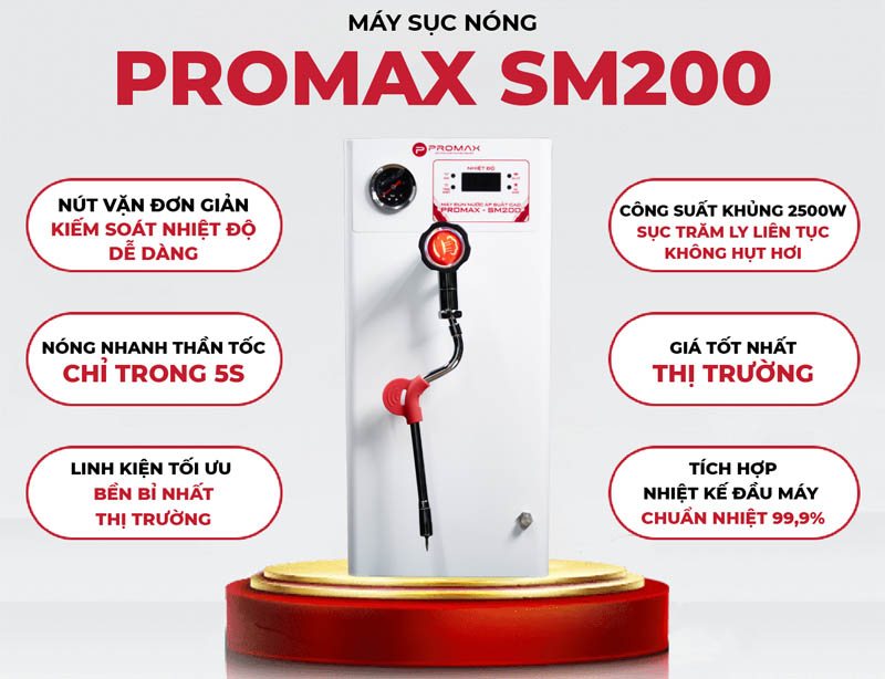 Máy sục sữa áp suất cao Promax SM200