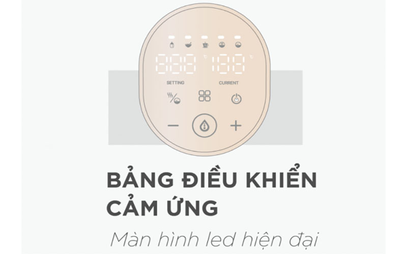 Bảng điều khiển của Máy đun và hâm nước pha sữa Fatzbaby Smart 4 FB3819HB 