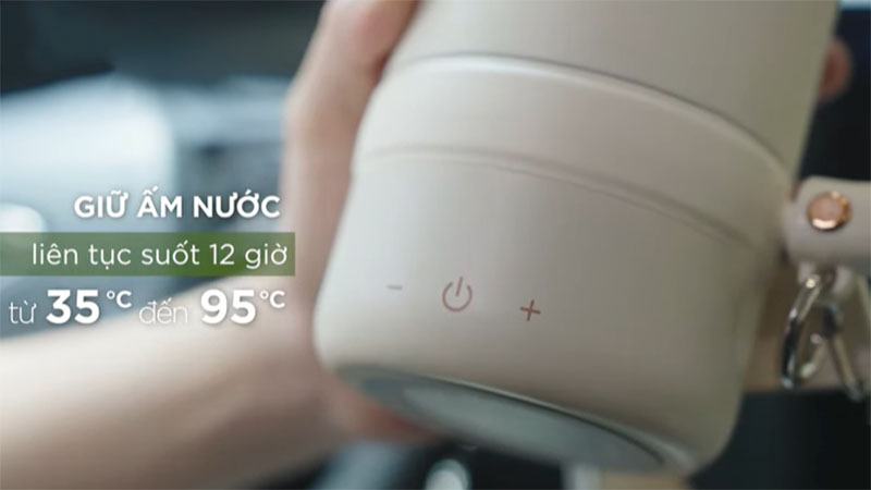 Thời gian giữ ấm nước của Bình đun và hâm nước pha sữa mini Smart 4 Fatzbaby FB3623FD