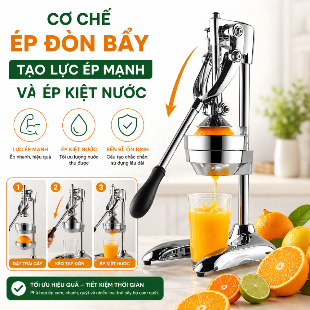 Máy ép cam bằng tay Juicer 4kg7 - Hàng chính hãng