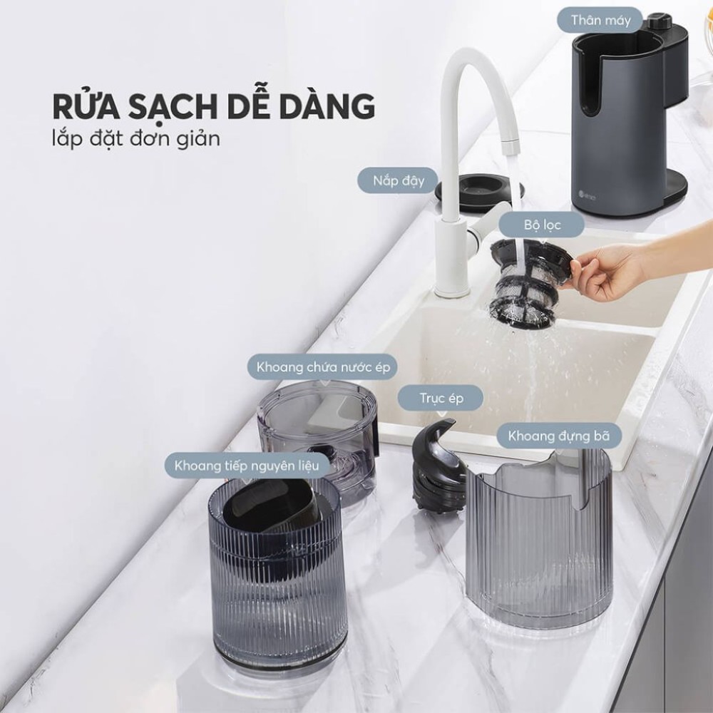 Máy ép chậm Elmich JEE-8758GR - Hàng chính hãng