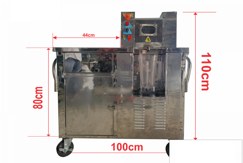 Kích thước của máy ép nước mía Newtech  02 Pro Hot 