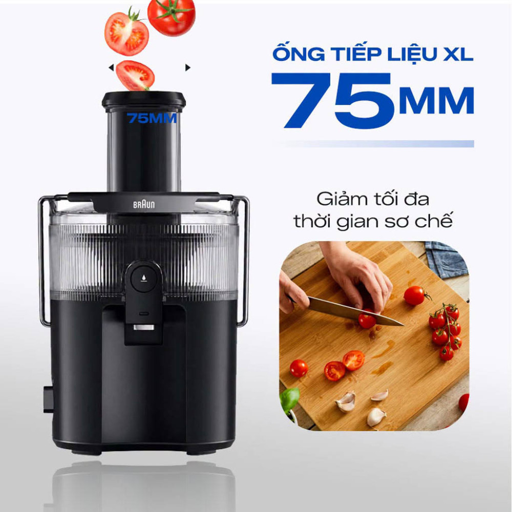 Máy ép trái cây Braun SJ5000 MultiJuice 5 Spin - Hàng chính hãng