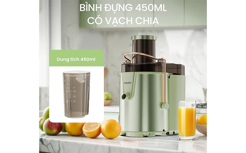 Dung tích bình chứa của Máy ép trái cây Comfee CJC-28SGJ0A0