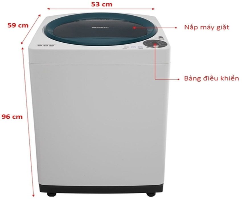 Máy giặt 8.2 KG Sharp ES-U82GV-G