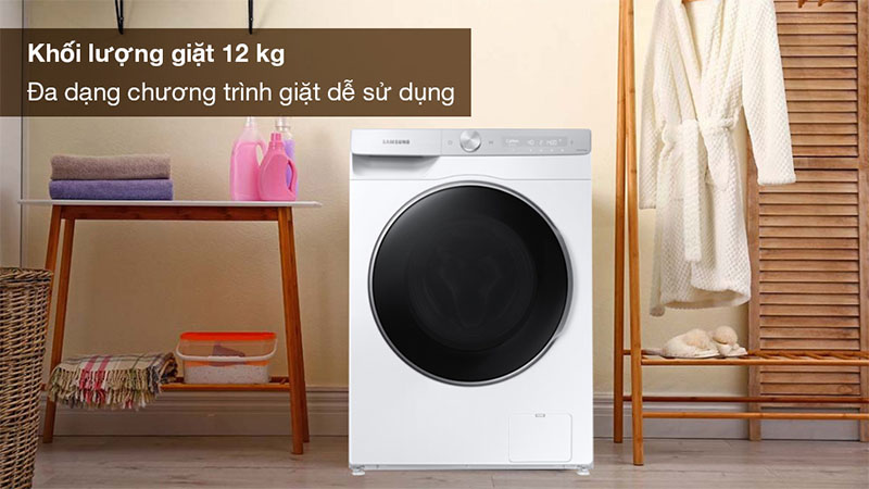 Khối lượng giặt của Máy giặt AI Ecobubble+ Inverter 12kg Samsung WW12CGP44DSHSV