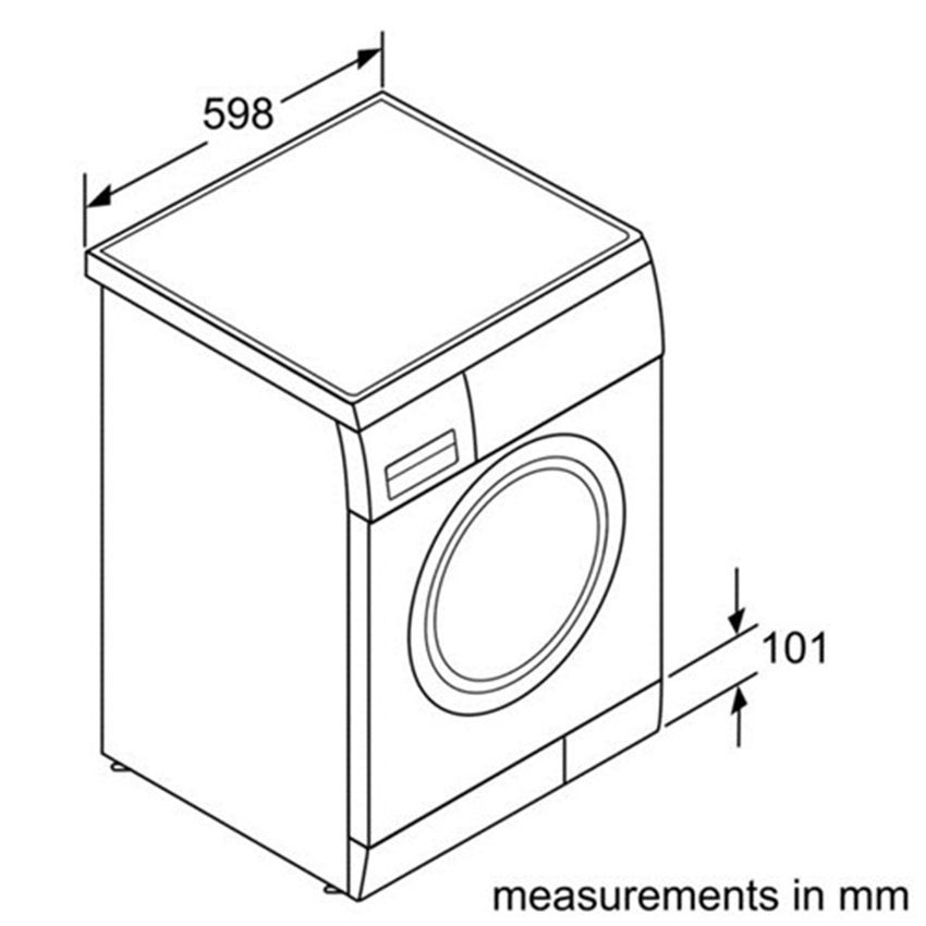 Kích thước của máy giặt Bosch WAA-20360SG