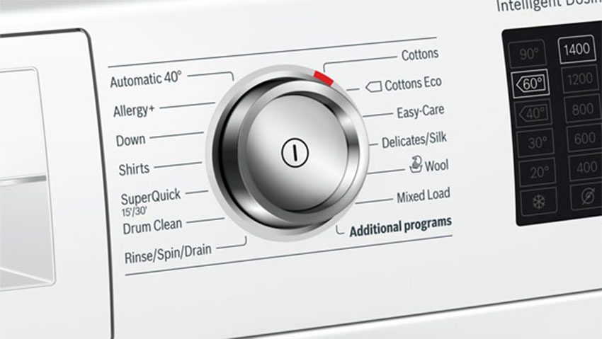 Bảng điều khiển của Máy giặt Bosch WAT286H8SG