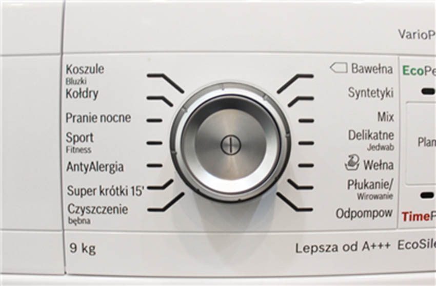 Bảng điều khiển của máy giặt Bosch WAW-24540PL