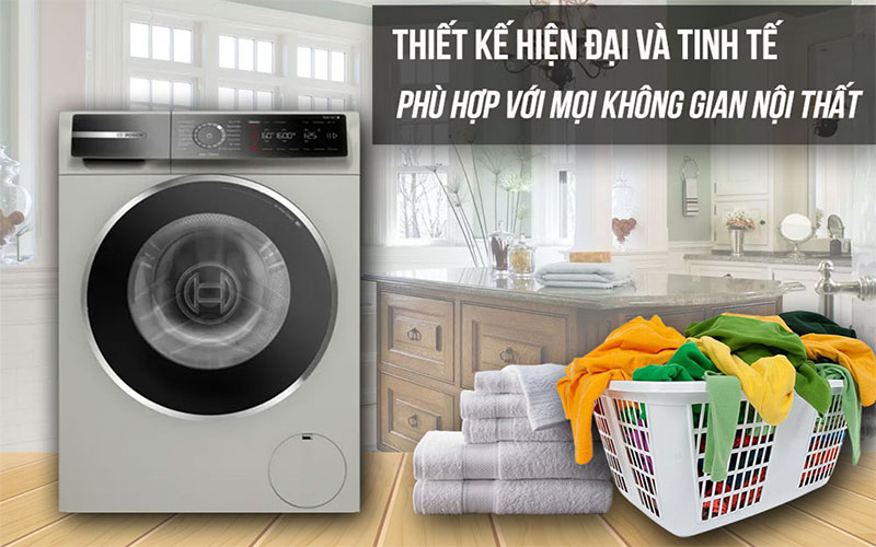 Thiết kế của Máy giặt Bosch WGB2560X0 SERIE 8