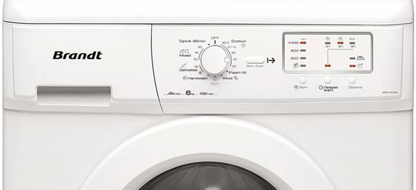 Bảng điều khiển của máy giặt Brandt WFA-1076A
