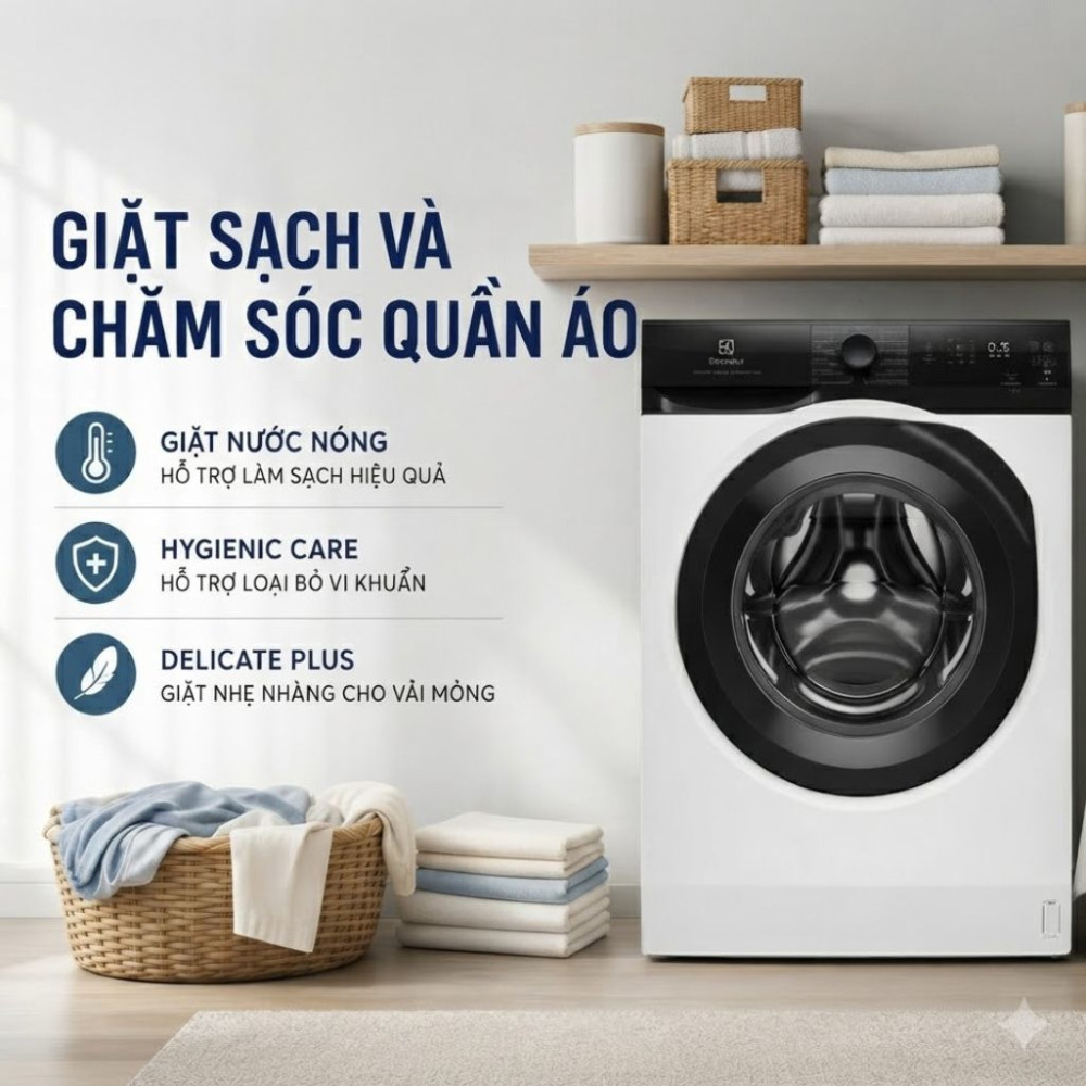 Máy giặt cửa ngang Electrolux 11kg UltimateCare 300 EWF1124D3EC  - Hàng chính hãng