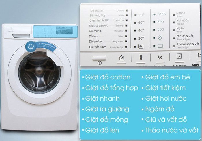 Máy giặt Electrolux EWF-10843(8kg) - Hàng chính hãng
