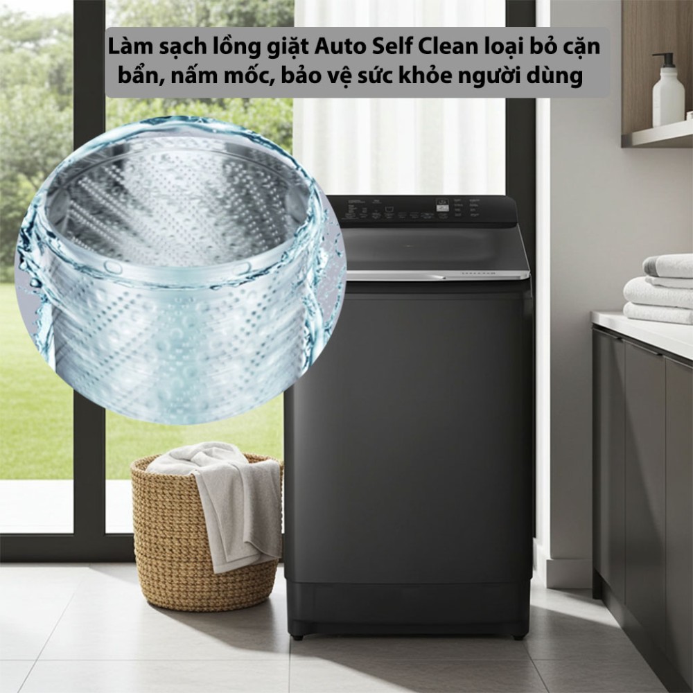 Máy giặt Hitachi Inverter 13.5 kg LTL-H3MVJWT-GG - Hàng chính hãng