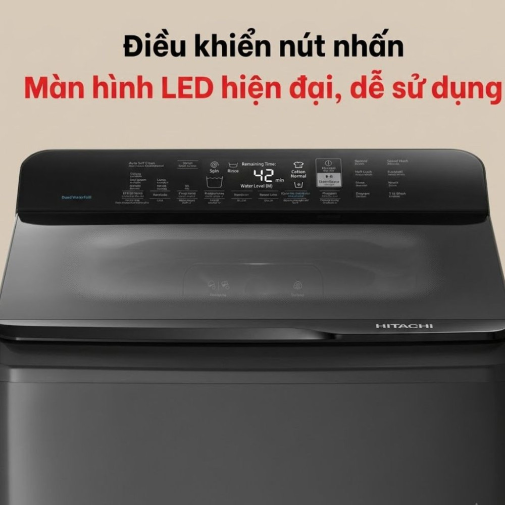 Máy giặt Hitachi Inverter 13.5kg LTL H3MVW0T GG - Hàng chính hãng