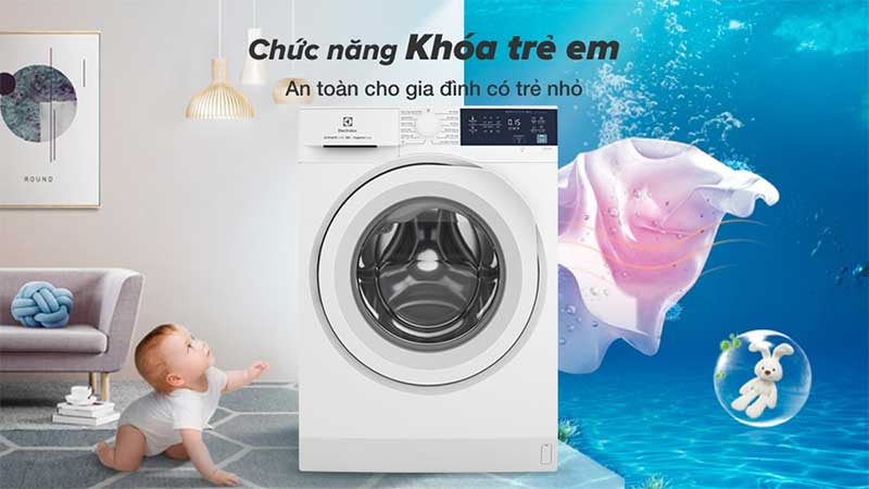 Chức năng khóa trẻ em của Máy giặt Inverter 10 kg Electrolux EWF1024D3WB