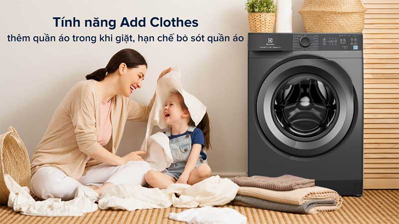 Tính năng thêm quần áo của Máy giặt Inverter 10 kg Electrolux EWF1024M3SB