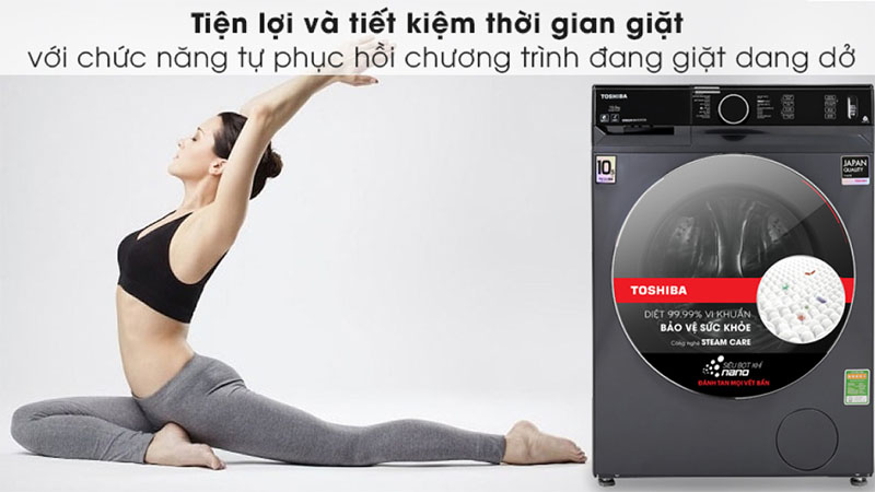 Tính năng của Máy giặt Inverter 10.5 Kg Toshiba TW-BK115G4V(MG)