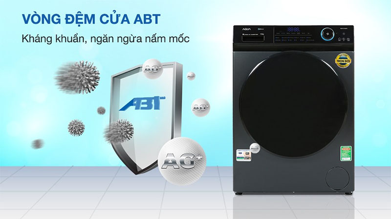 Công nghệ kháng khuẩn của Máy giặt Inverter 10 kg Aqua AQD-D1002G.BK 