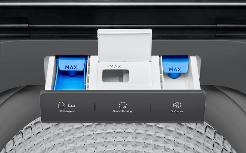 Hộp đánh tan bột giặt của Máy giặt Inverter 14kg Aqua AQW-DR140UHT(PS)