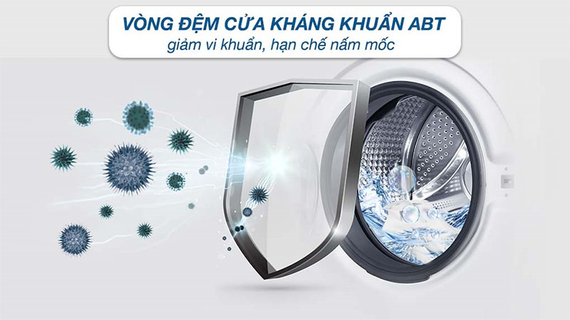 Công nghệ kháng khuẩn của Máy giặt Inverter 15 kg Aqua AQD-A1500H.PS