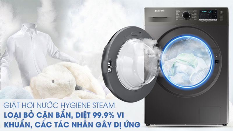 Công nghệ giặt hơi nước của Máy giặt Inverter 9.5kg Samsung WW95TA046AX/SV