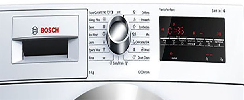 Bảng điều khiển của Máy giặt Inverter Bosch WAN28260BY