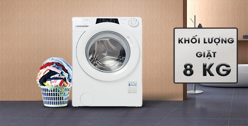 Tải trọng của Máy giặt Inverter Candy RO 1284DWH7\1-S