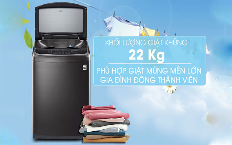 Tải trọng của Máy giặt Inverter LG TH2722SSAK