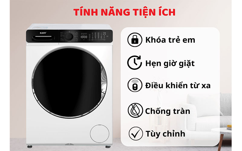 Tiện ích của Máy giặt Kaff KF-MFC1269T3W