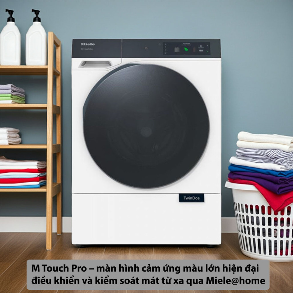 Máy giặt Miele 9 kg WQ 1000 WPS Nova Edition bảng điều khiển hiện đại dễ dàng sử dụng