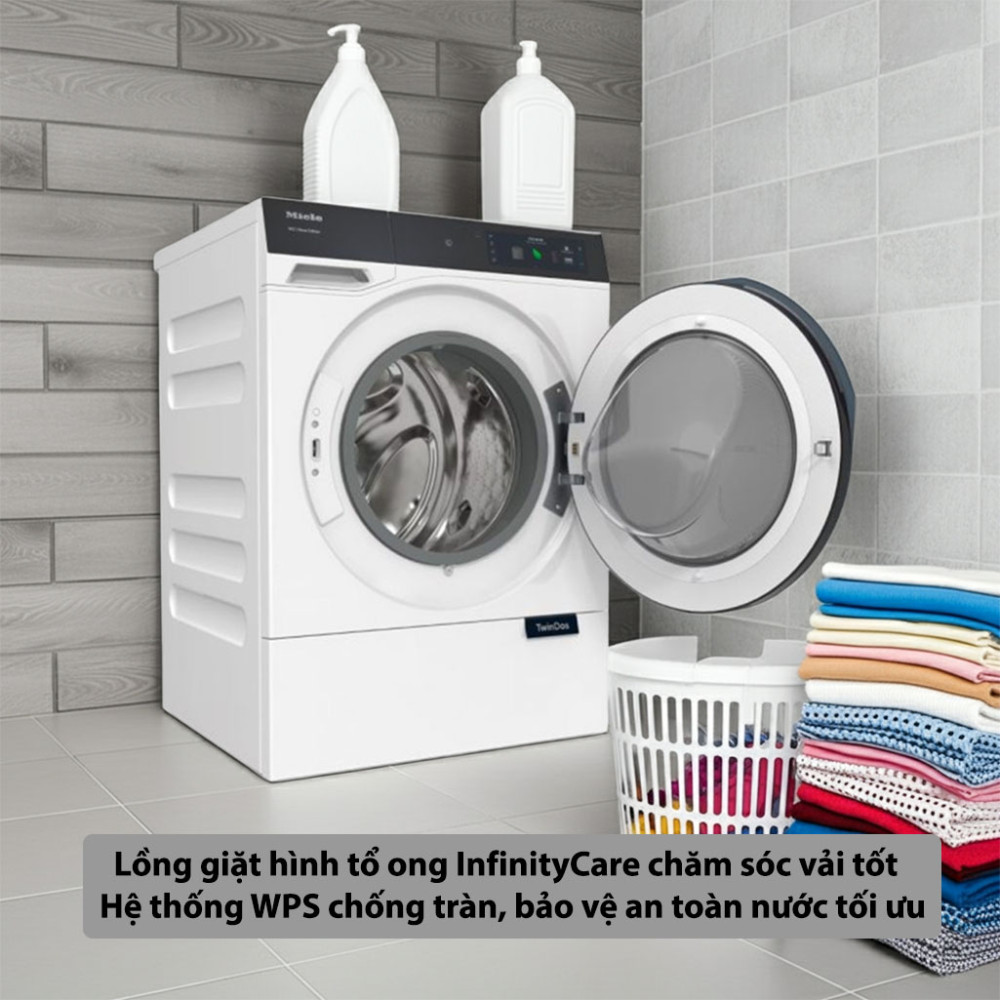 Máy giặt Miele 9 kg WQ 1000 WPS Nova Edition lồng giặt thiết kế bảo vệ vải