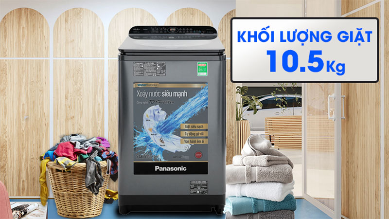 Khối lượng giặt của Máy giặt Panasonic Inverter 10.5 Kg NA-FD10AR1BV